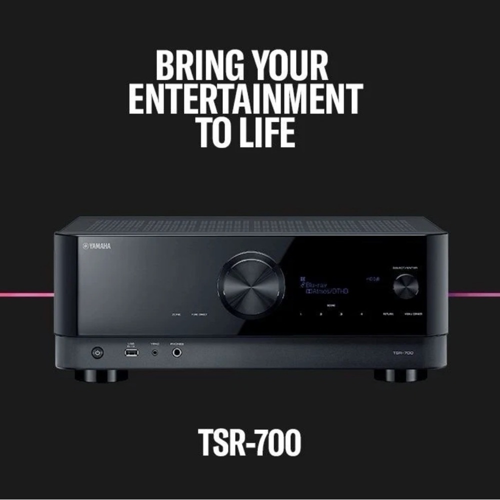 Yamaha TSR-700 Black Audio Receiver